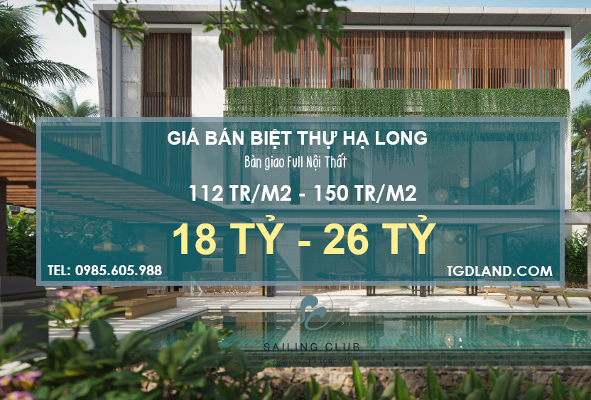 Giá bán Biệt thự Hạ Long Sailing Club Hạ Long Giá bán Biệt thự Hạ Long Sailing Club Hạ Long