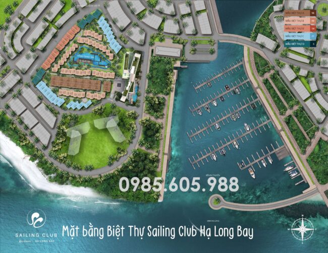 Mặt bằng Biệt thự Sailing Club Hạ Long Bay 2021