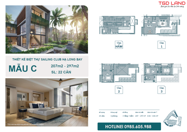 Thiết kế Biệt Thự Sailing Club Hạ Long Bay Mẫu C