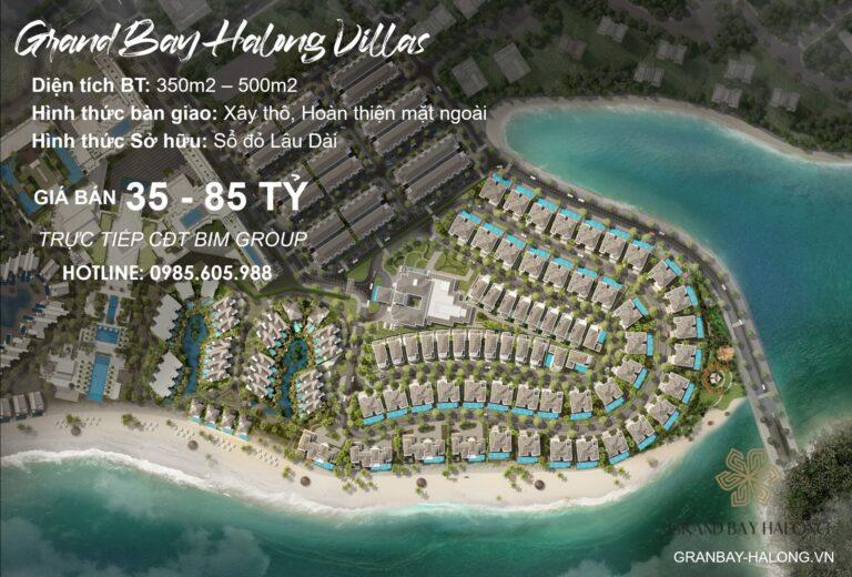 Giá bán Biệt Thự Grand Bay Hạ Long Tháng 12/2021