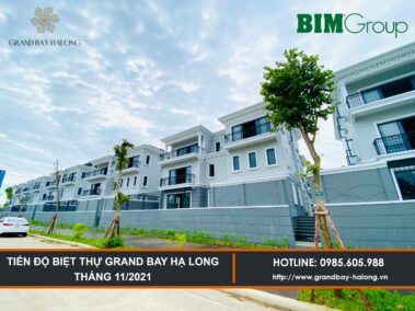 Tiến độ Biệt thự Grand Bay Hạ Long Tháng 11/2021