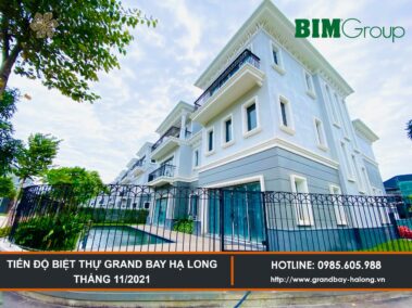 Tiến độ Biệt thự Grand Bay Hạ Long Tháng 11/2021