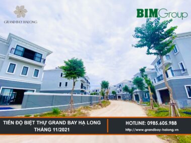 Tiến độ Biệt thự Grand Bay Hạ Long Tháng 11/2021