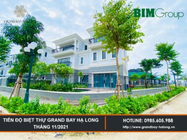 Tiến độ Biệt thự Grand Bay Hạ Long Tháng 11/2021