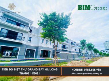 Tiến độ Biệt thự Grand Bay Hạ Long Tháng 11/2021