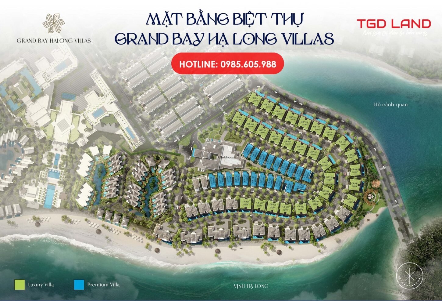 Mặt bằng Biệt Thự Grand Bay Hạ Long Villas mới nhất