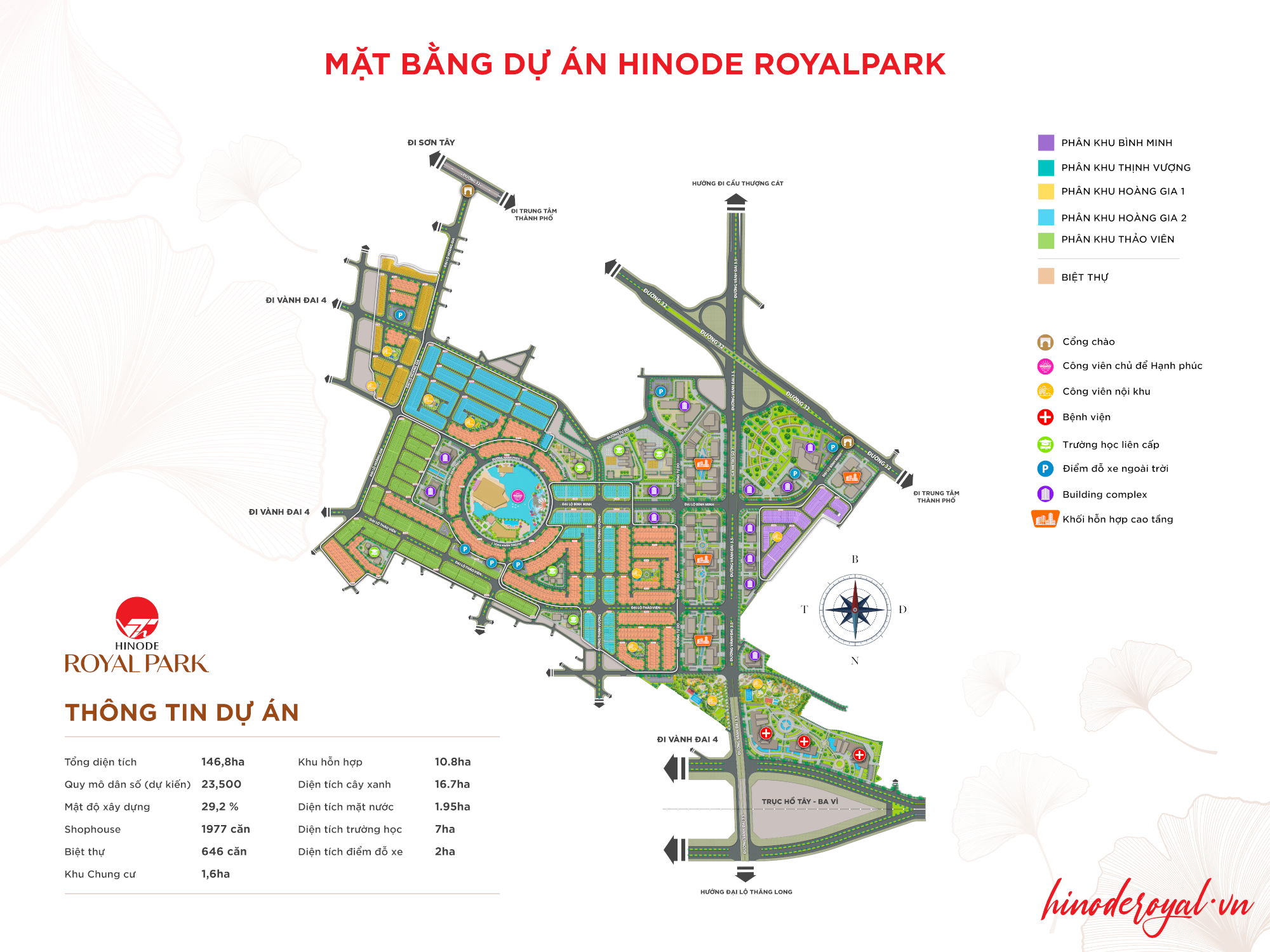 Mặt bằng Hinode Royal Park Hà Nội