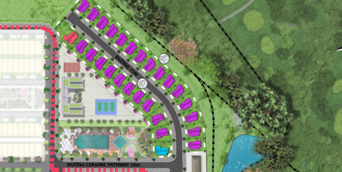 Mặt bằng Biệt thự Shirin Mansion - Dãy BT-6E-01 và BT-6E-02