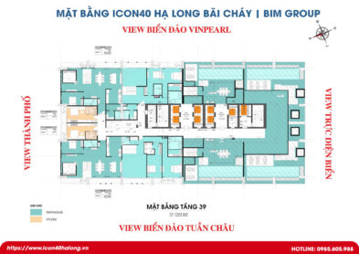 Mặt bằng Icon40 Hạ Long Tầng 39