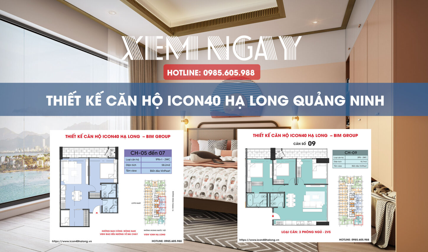 Thiết kế Căn Hộ Icon40 Hạ Long Mới Nhất