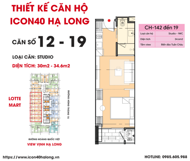 Thiết kế Căn Hộ Icon40 Hạ Long BIM GROUP| CĂN SỐ 12 - 19