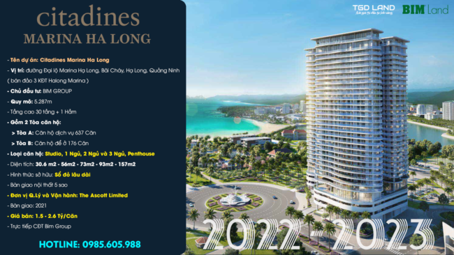 Dự án Citadines Marina Hạ Long Bim Group