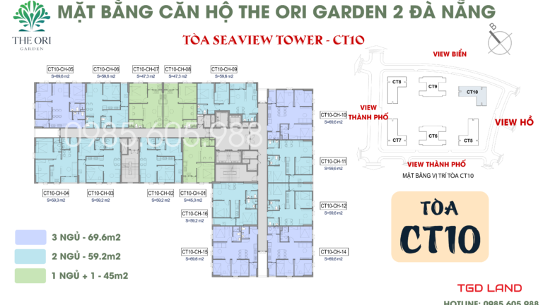 Mặt bằng The Ori Garden 2 Đà Nẵng | tòa CT10 Mặt bằng The Ori Garden 2 Đà Nẵng | tòa CT10