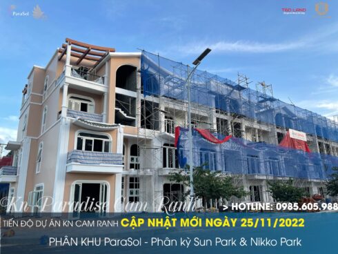 Tiến độ Kn Paradise Cam Ranh Tháng 11/2022