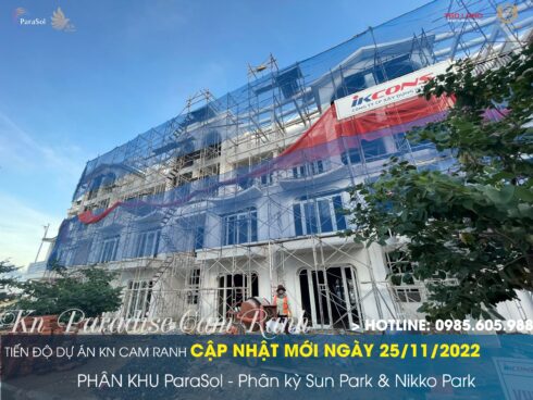 Tiến độ Kn Paradise Cam Ranh Tháng 11/2022