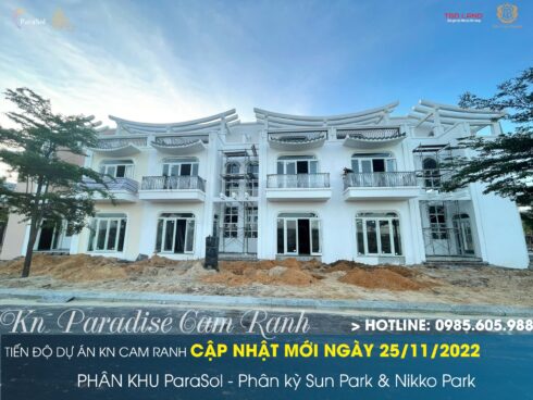 Tiến độ Kn Paradise Cam Ranh Tháng 11/2022