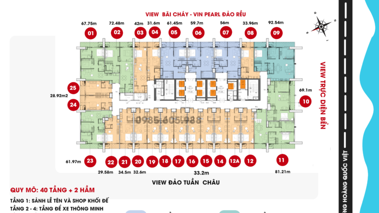 Mặt bằng Icon40 Hạ Long Bim Group 2023 Mới Nhất