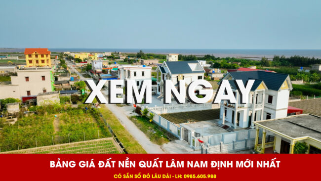Bảng giá đất nền Quất Lâm, Nam Định