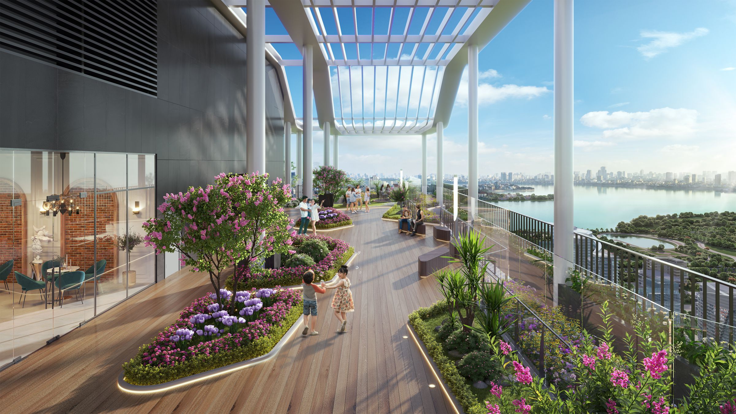 Phối cảnh chung cư Han Jardin Tây Hồ - Tòa N01-T6