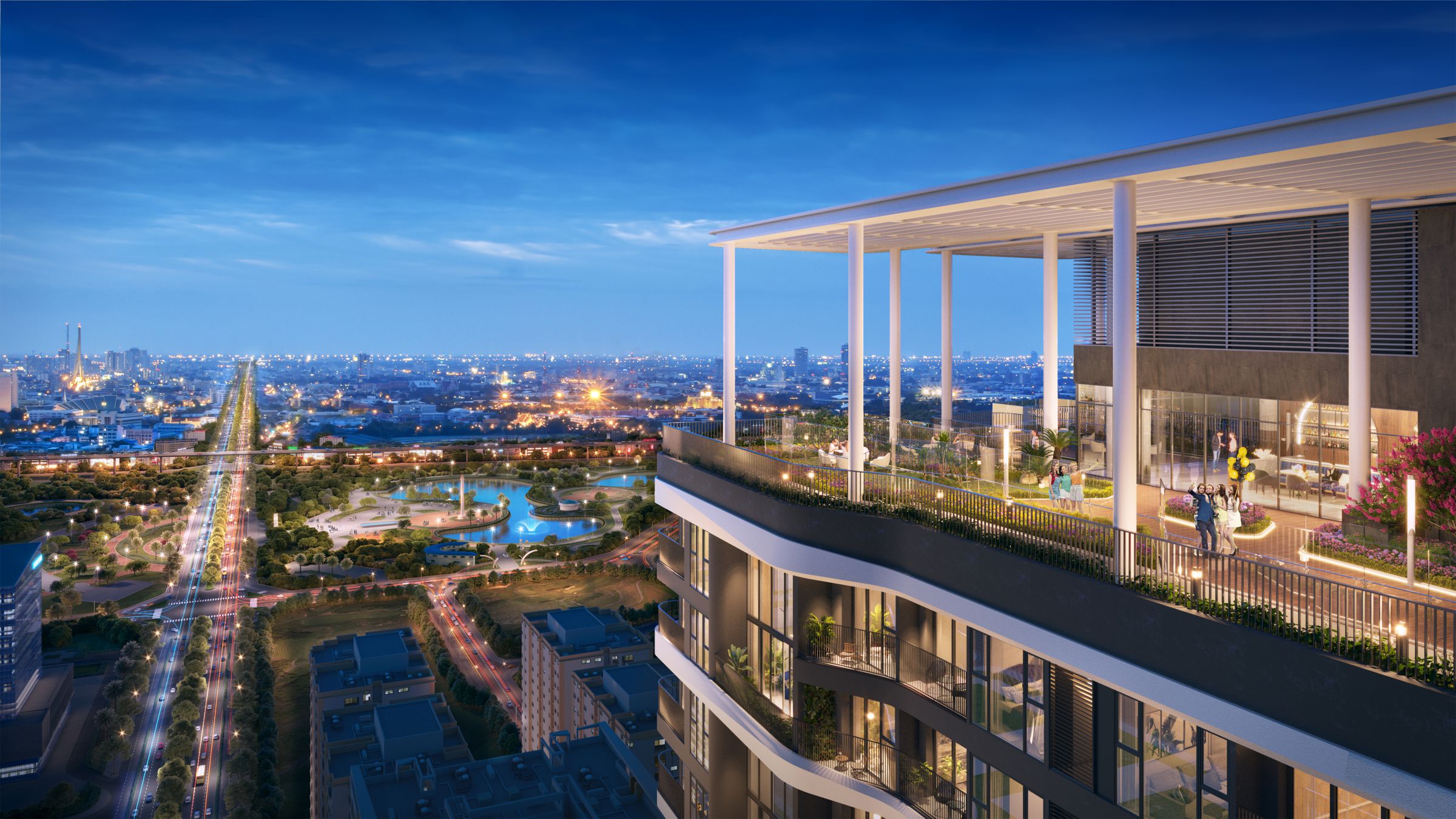 Phối cảnh chung cư Han Jardin Tây Hồ - Tòa N01-T6