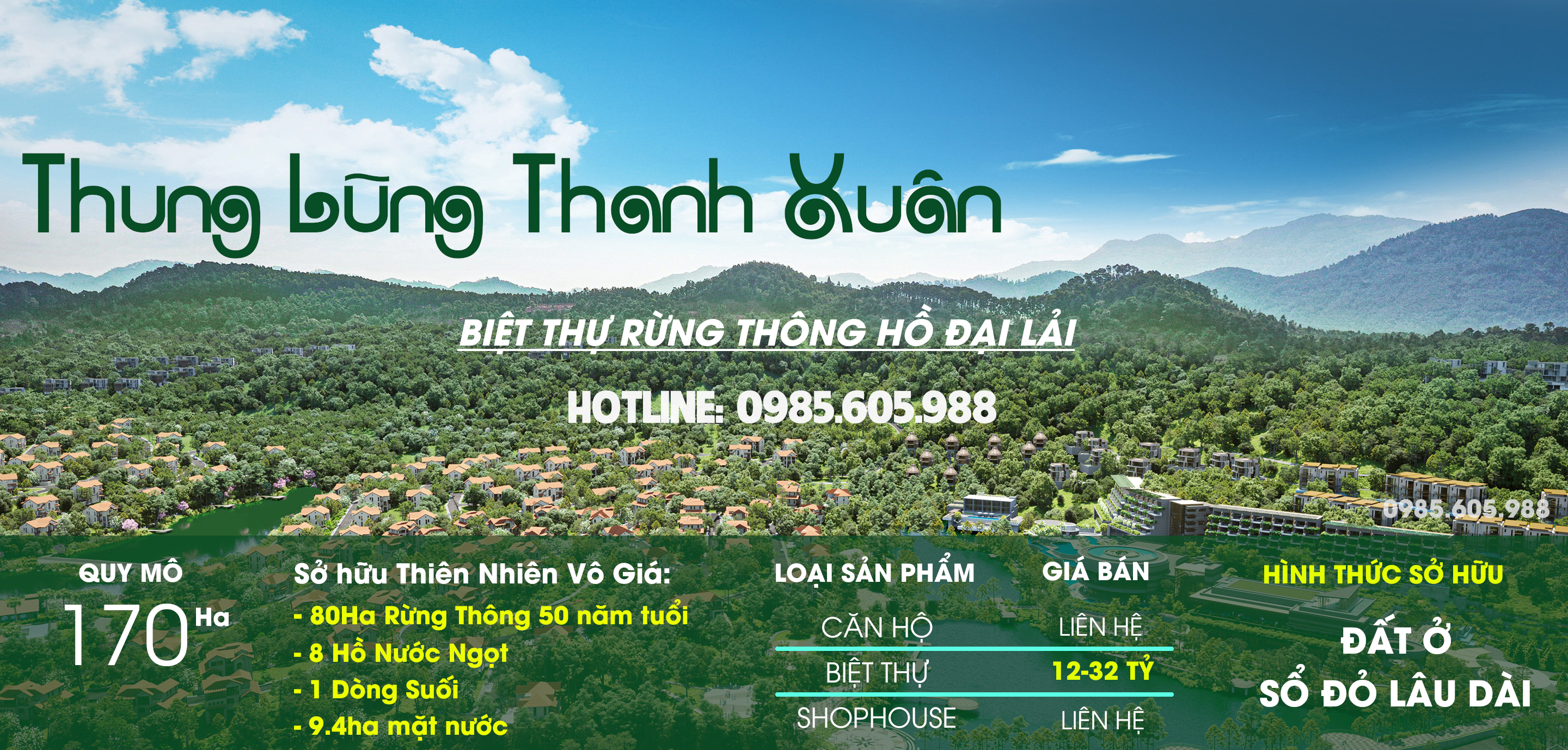 Dự án Biệt thự Thung Lũng Thanh Xuân Đại Lải Vĩnh Phúc Dự án Biệt thự Thung Lũng Thanh Xuân Đại Lải Vĩnh Phúc