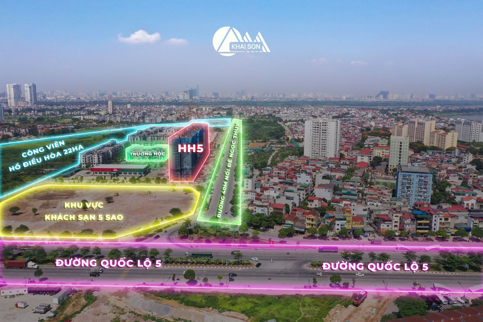 Vị trí Khai Sơn City Long Biên Hà Nội Vị trí Khai Sơn City Long Biên Hà Nội