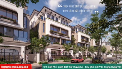 HÌnh ảnh Thiết kế Biệt thự VAquarius Khu phố mới Văn Giang Hưng Yên