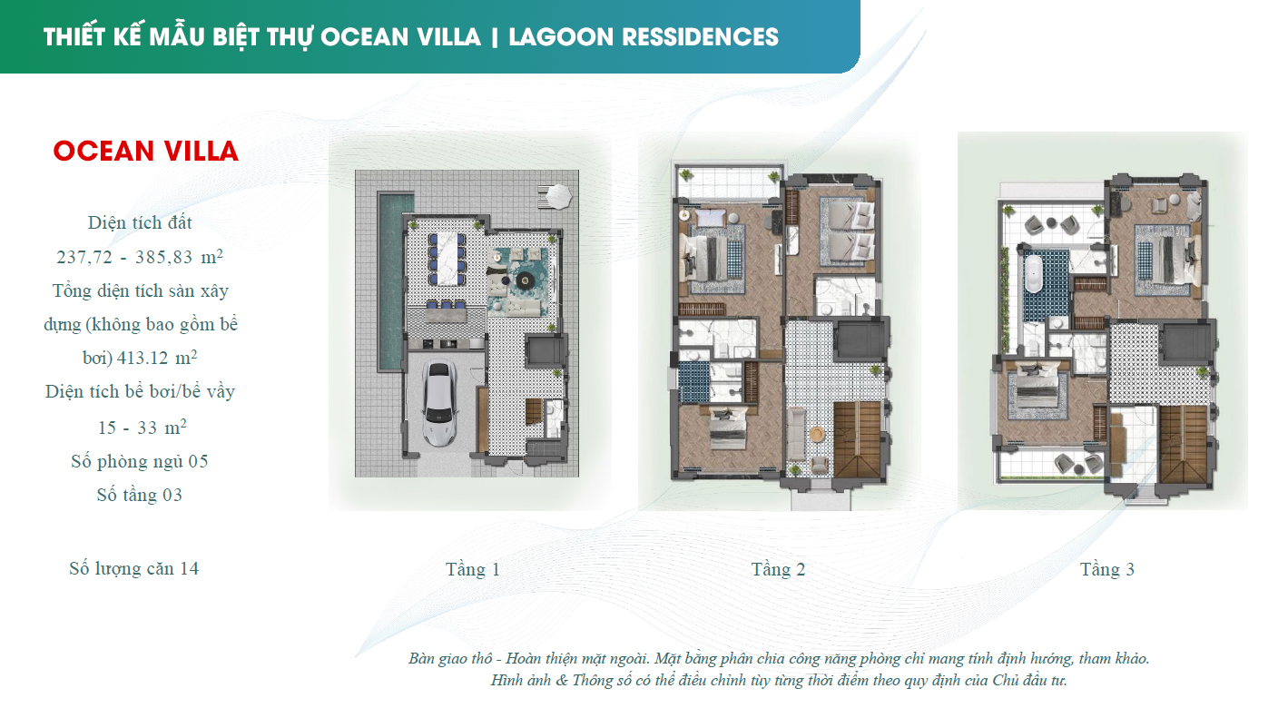 Thiết kế Biệt thự Lagoon Residences Hạ Long | Mẫu Ocean Villa