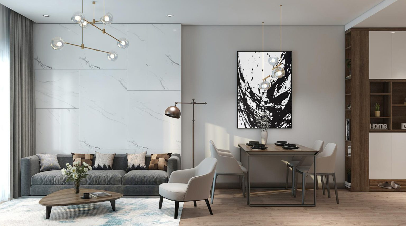 Thiết kế nội thất dự án chung cư The Charm An Hưng