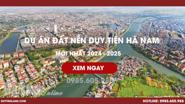 Dự án Đất nền Duy Tiên Hà Nam mới nhất 2024